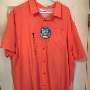 2XL Columbia PFG button-up short sleeve shirt.
